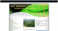 Desktop Screenshot of massonfoltzhuissiers.com