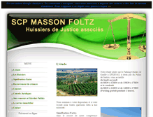 Tablet Screenshot of massonfoltzhuissiers.com